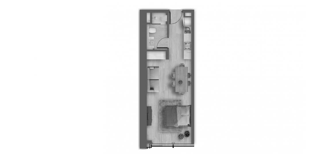 Plano del apartamento «A», 1 habitación en AHAD RESIDENCES