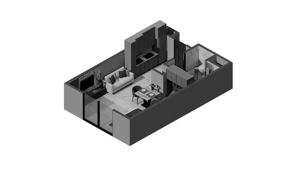 Plano del apartamento «Studio Type A 30SQM», 1 habitación en ASCOT RESIDENCES