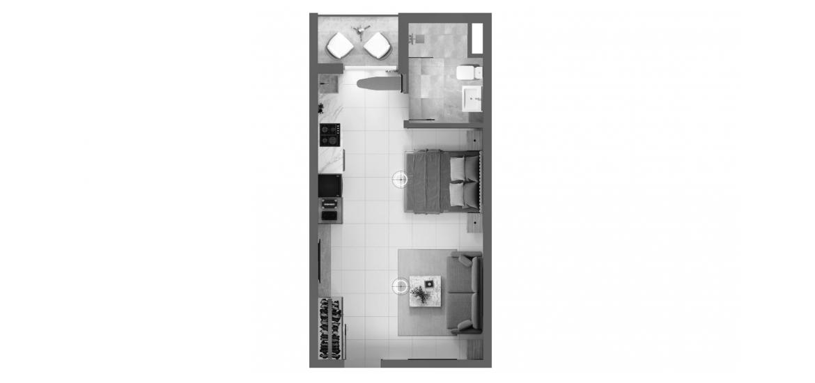 Apartment floor plan «34sqm», 1 room in TORINO