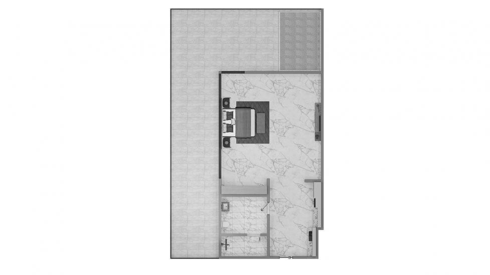Apartment floor plan «Presidental Studio Type B 58SQM», 1 room in ELITZ